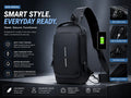 Anti-Theft Sling Bag With A USB Charging Cable